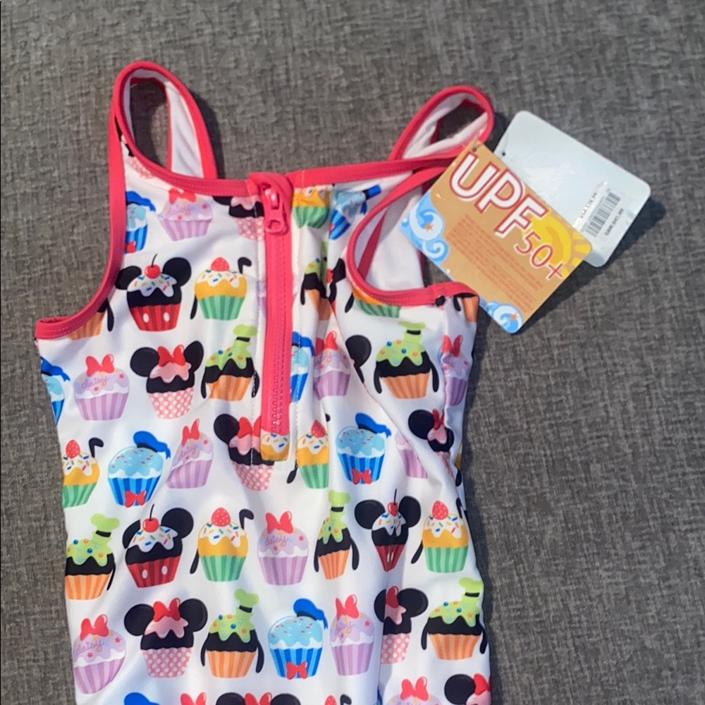 Disney Mickey Mouse Cupcake Swimsuit and Pink Shorts - Picture 6 of 9